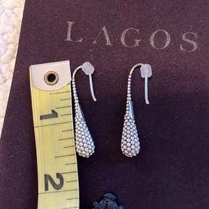 LAGOS signature caviar drop earrings